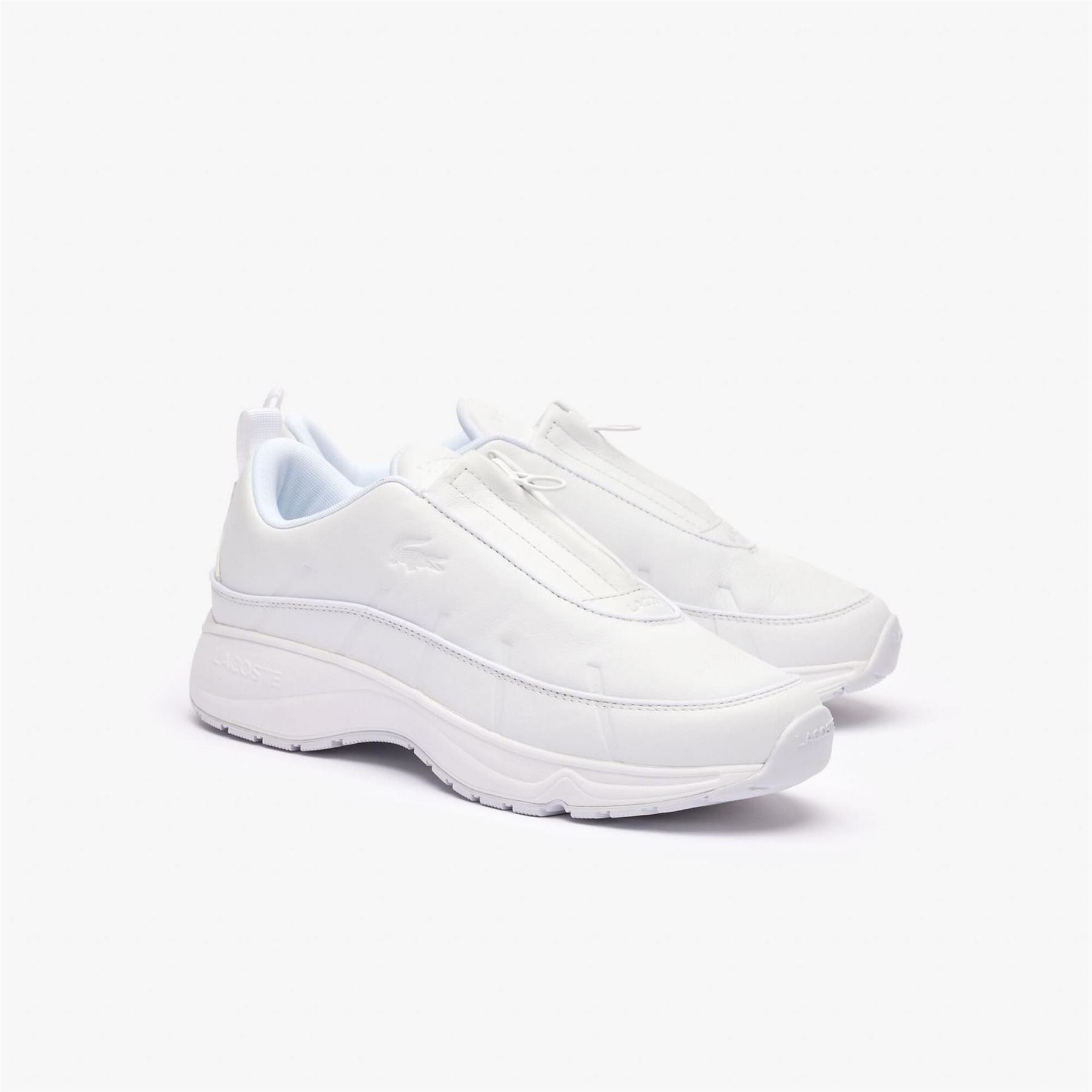 Lacoste Zip Og Leather Trainers