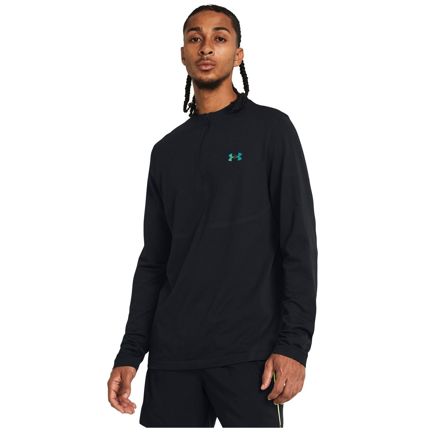Under Armour Zip Neck Long Sleeve Regular Fit T-Shirt