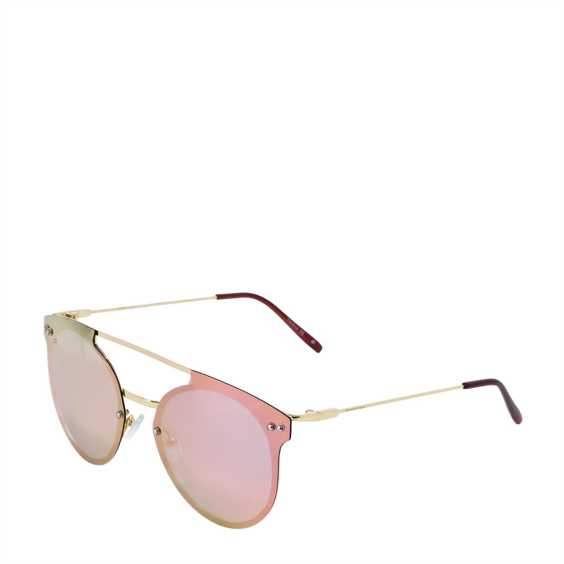 Prive Revaux The Nova Round Half Rim Sunglasses