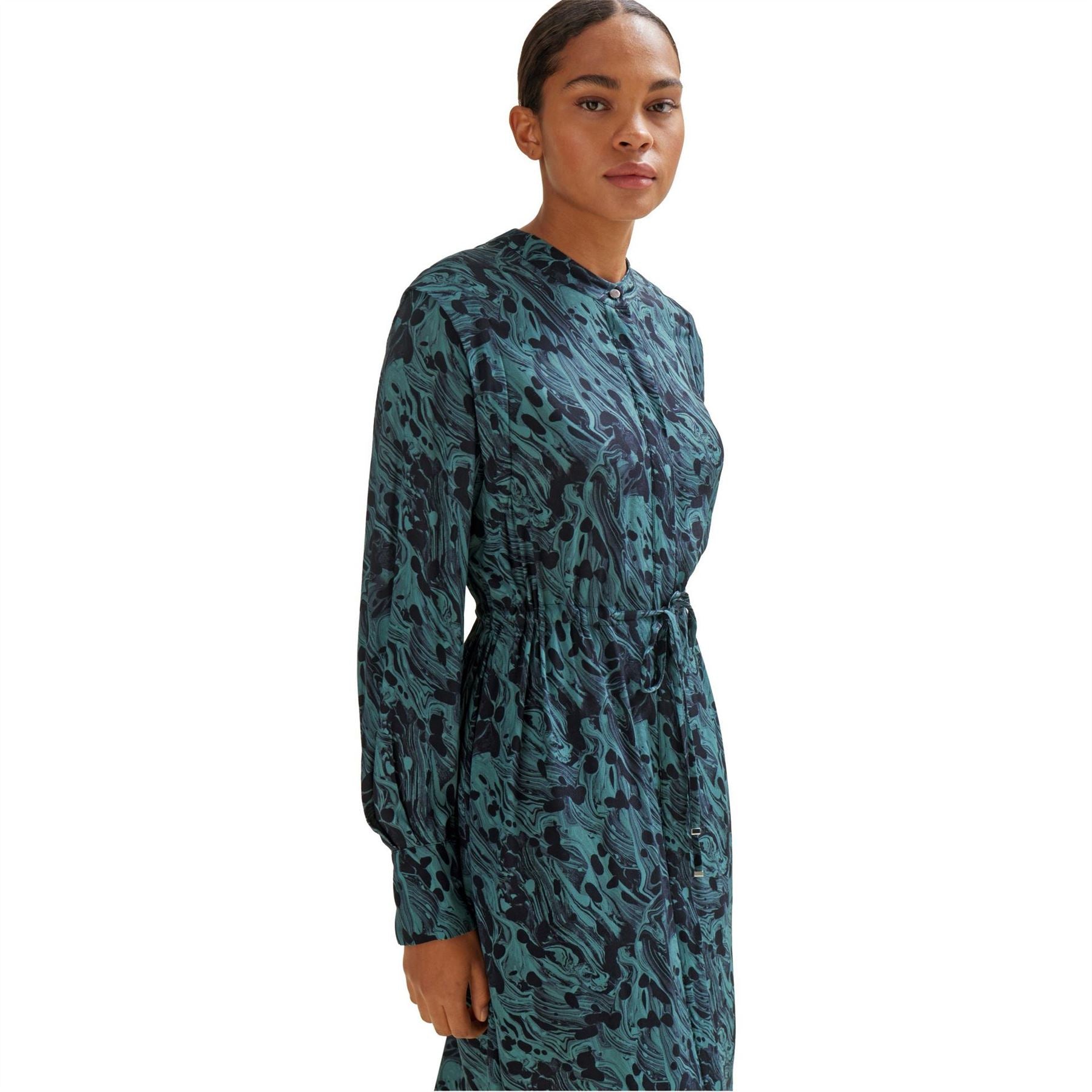 Boss Collared Neck Midi Dress