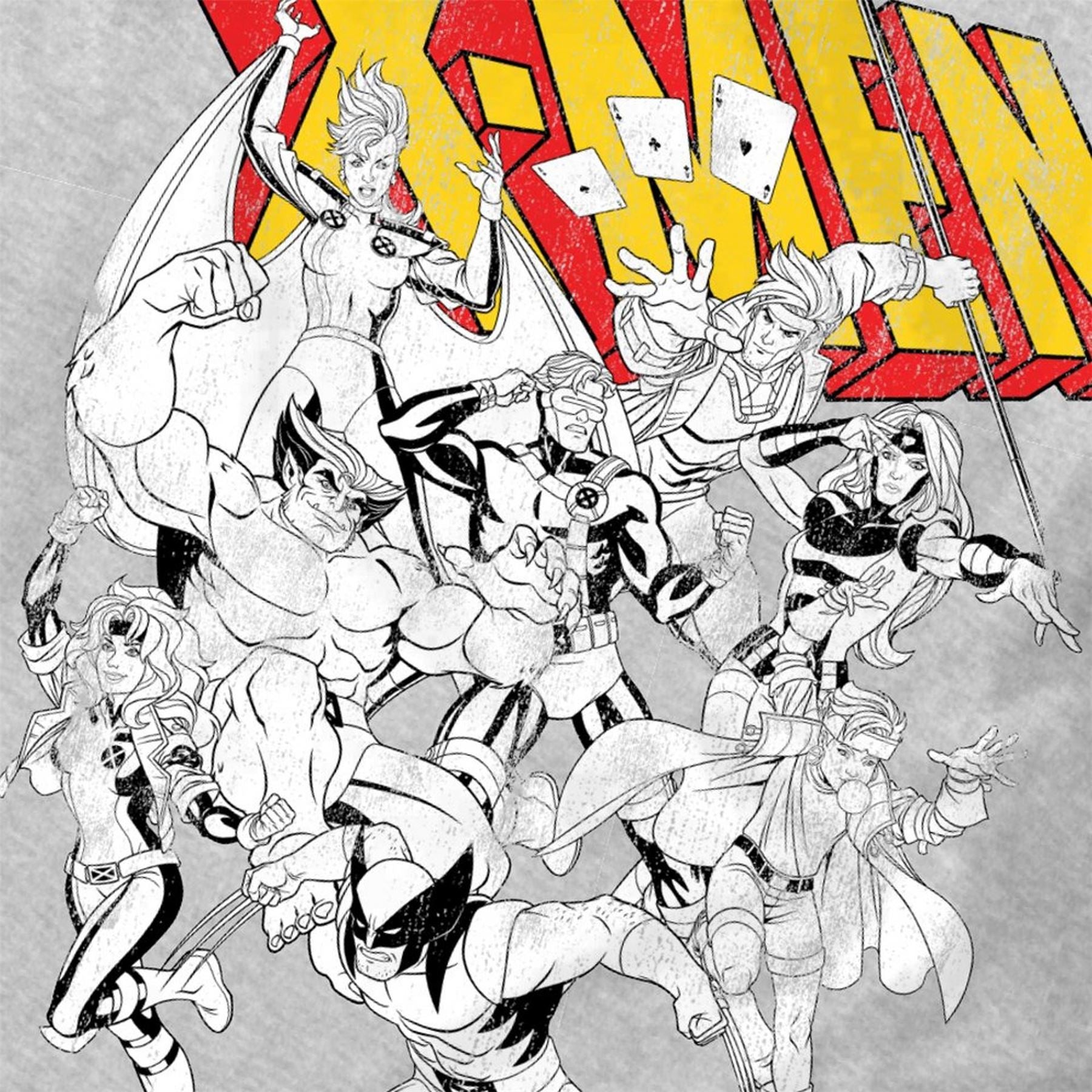Marvel Comics DC Super Heroes Graphic Crew Neck Long Sleeve T-Shirt