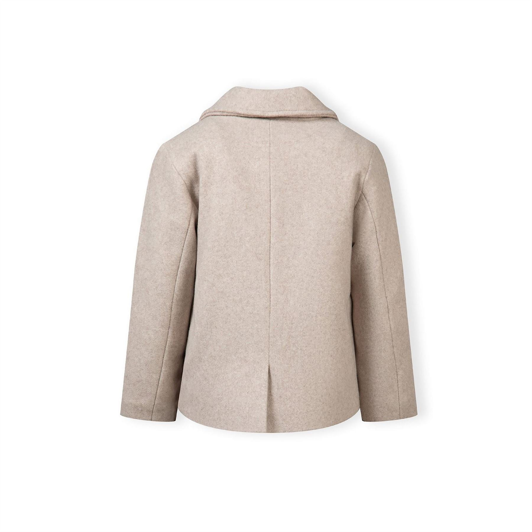 Minoti Boys Coat Double Breasted Lapel Grey