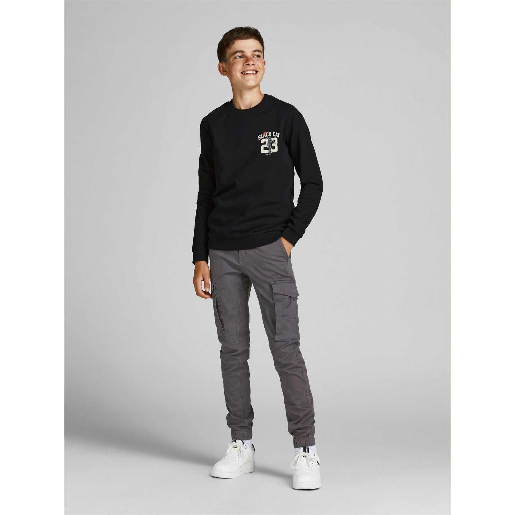 Jack and Jones Paul Flake Slim Stretch Cuffed Cargo Pants Junior