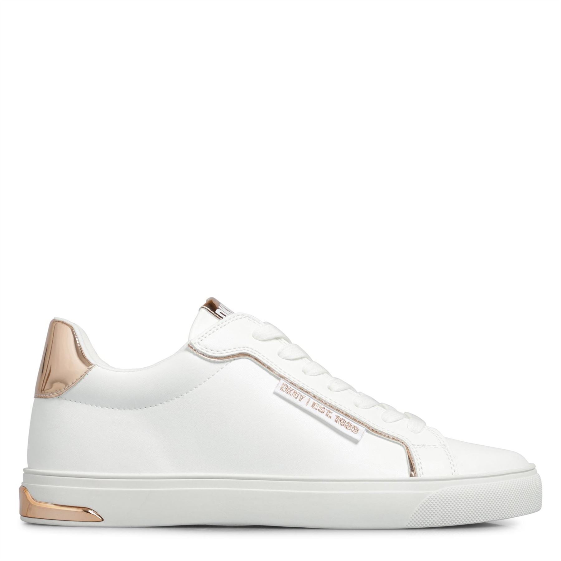 DKNY Augustine Lace Up Low Top Trainers