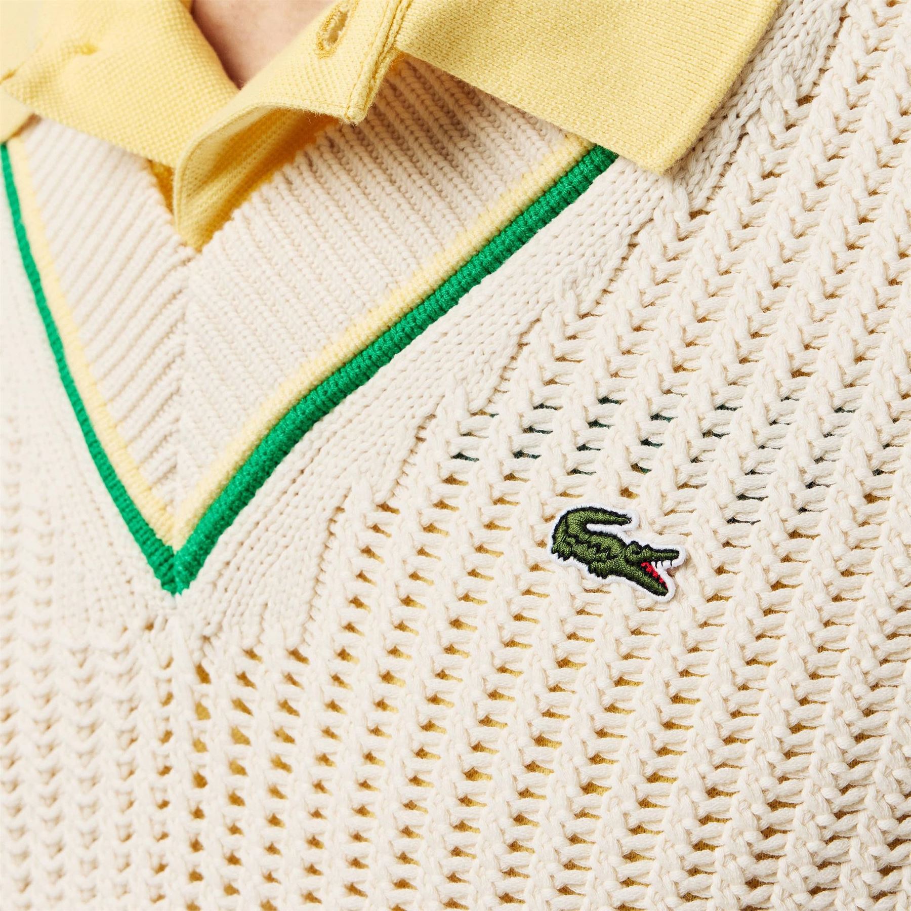 Lacoste Cricket Relaxed Fit Ribbed Gilet