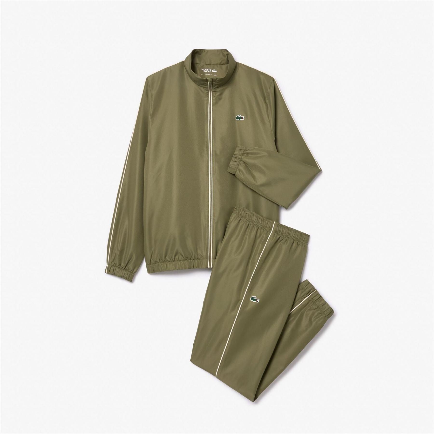 Lacoste Crocodile Print Zip Neck Long Sleeve Full Tracksuit