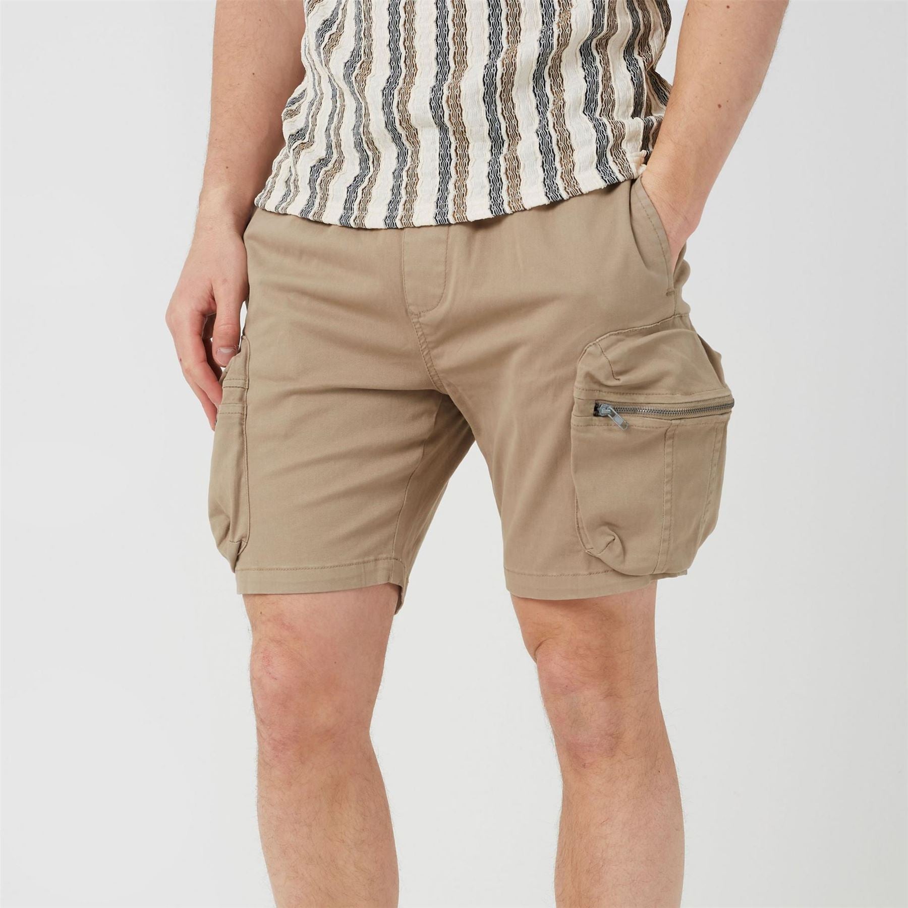 Brave Soul Cotton Twill Chino Shorts