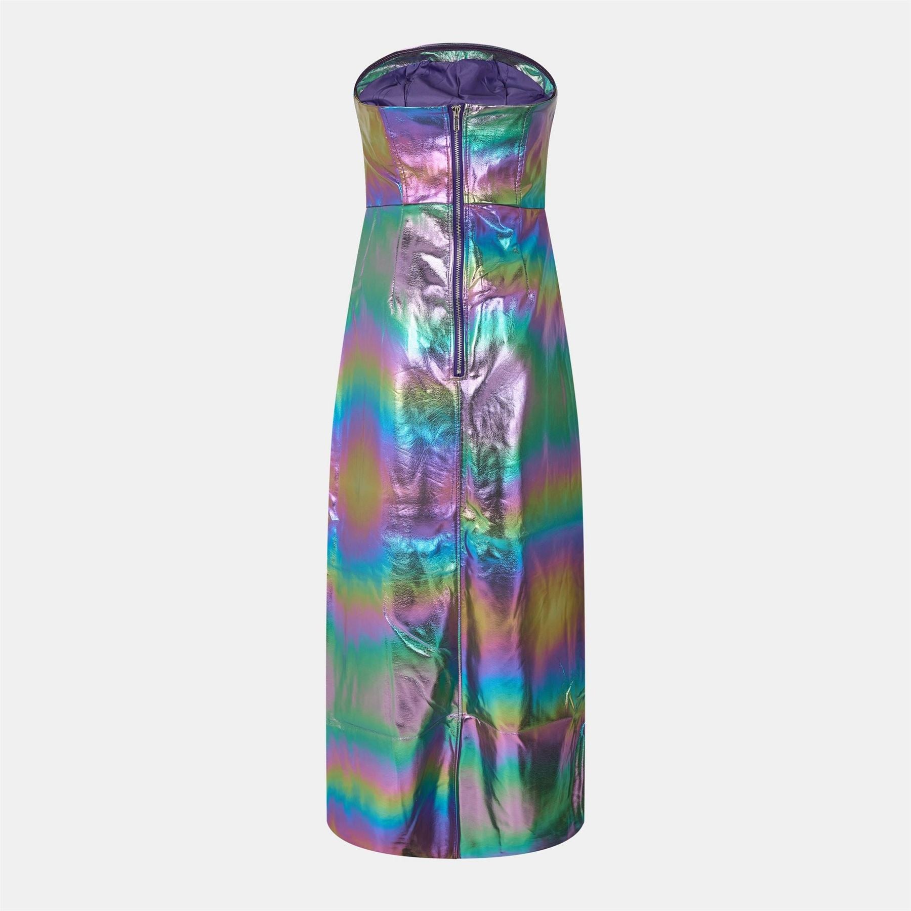 AmyLynn Metallic Iridescent Maxi Bandeau Dress