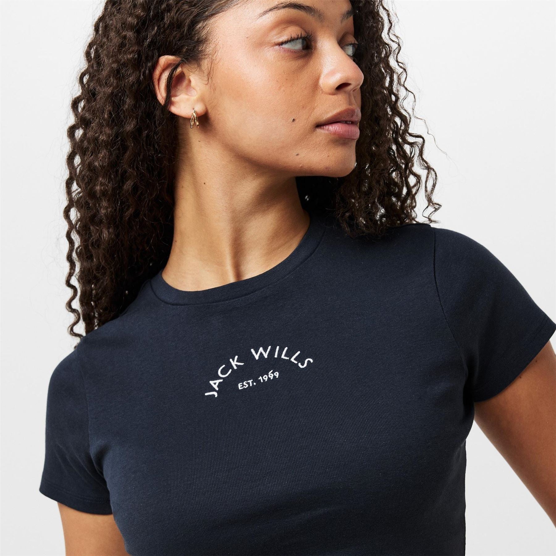 Jack Wills Cropped Baby Tee Ladies