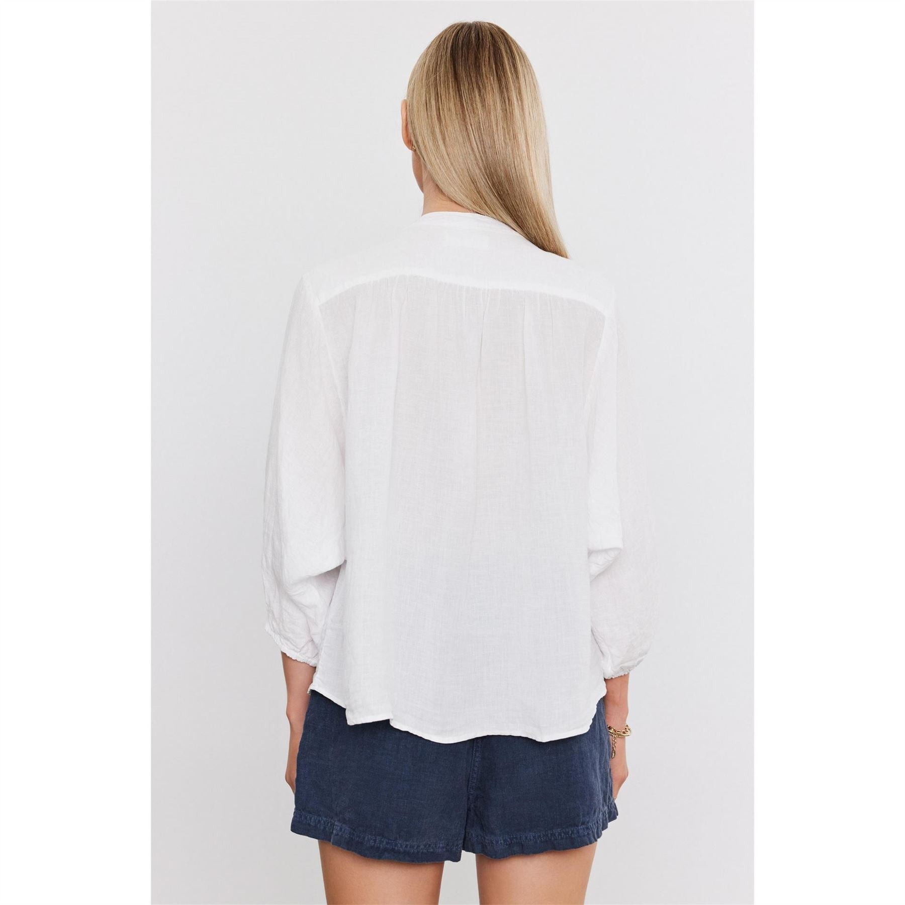 Velvet by Graham and Spencer Regular Fit Band Collar Shirt
