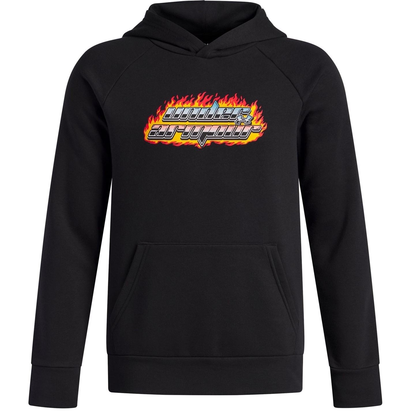 Under Armour Flame Lettering Kangaroo Pocket Raglan Sleeve Sweatshirt