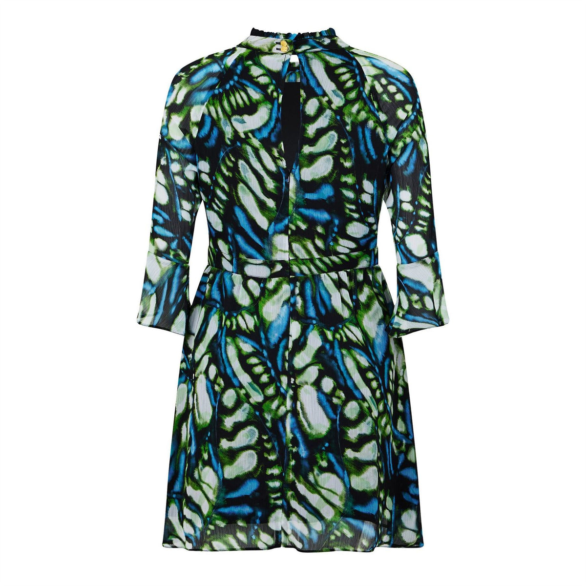 Biba High Neck Mini Skater Dress