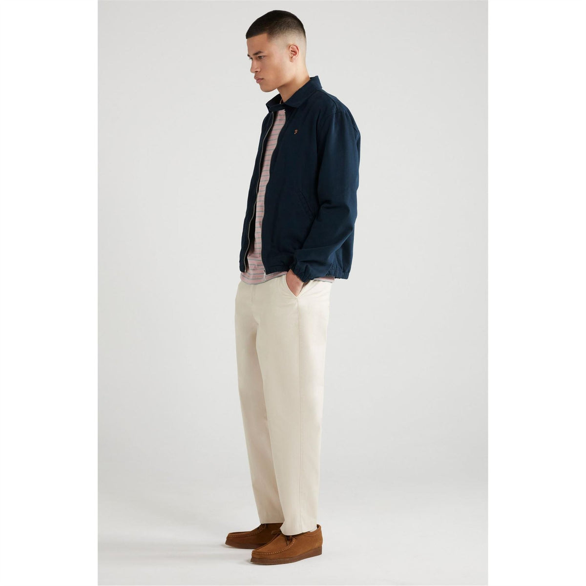 Farah Cane Solid Patterned Overshirt