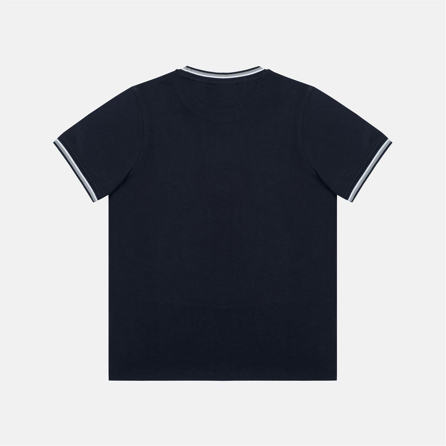 Slazenger Crew Neck Ribbed Collar Short Sleeve T-Shirt