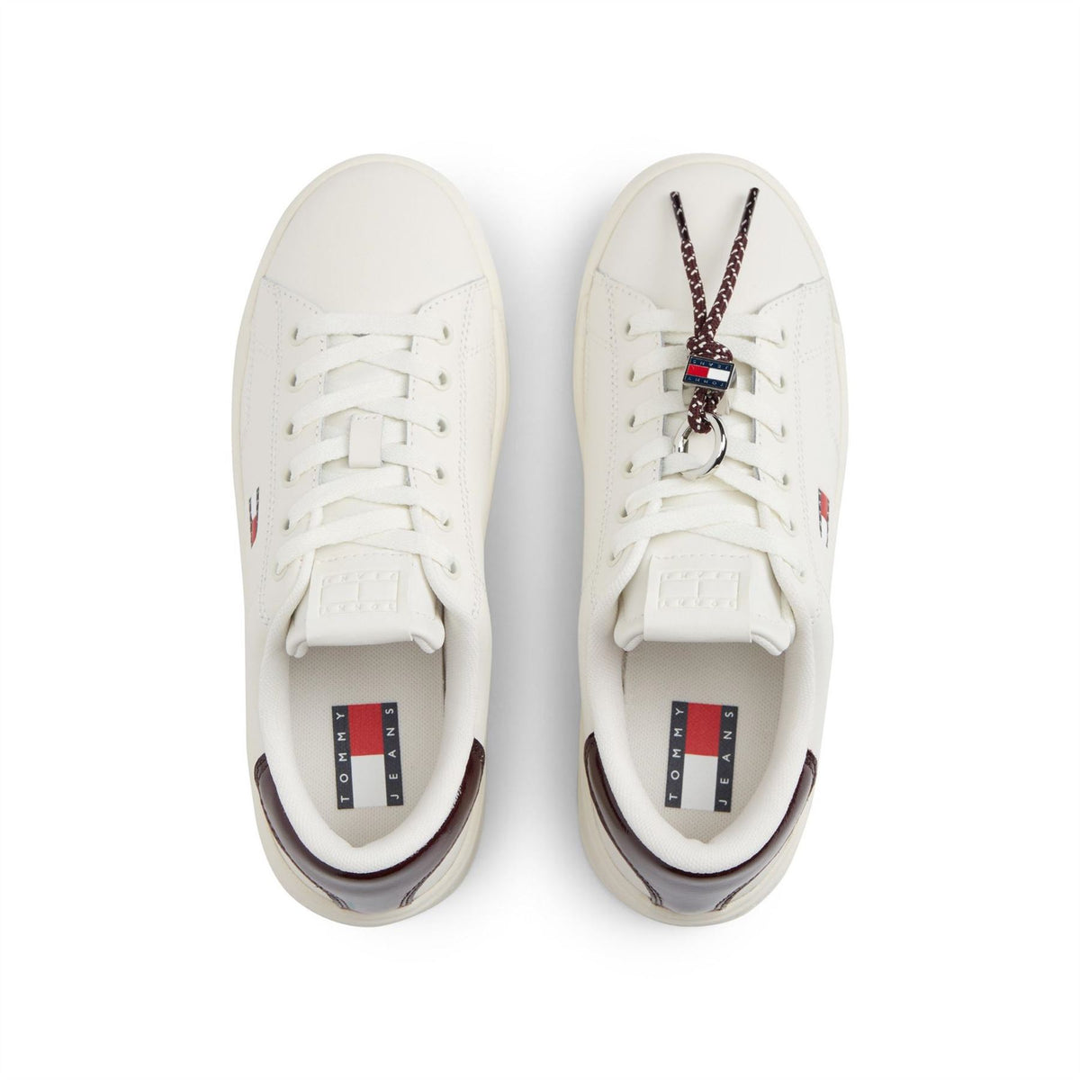 Tommy Jeans Lace-Up Flat Sneakers