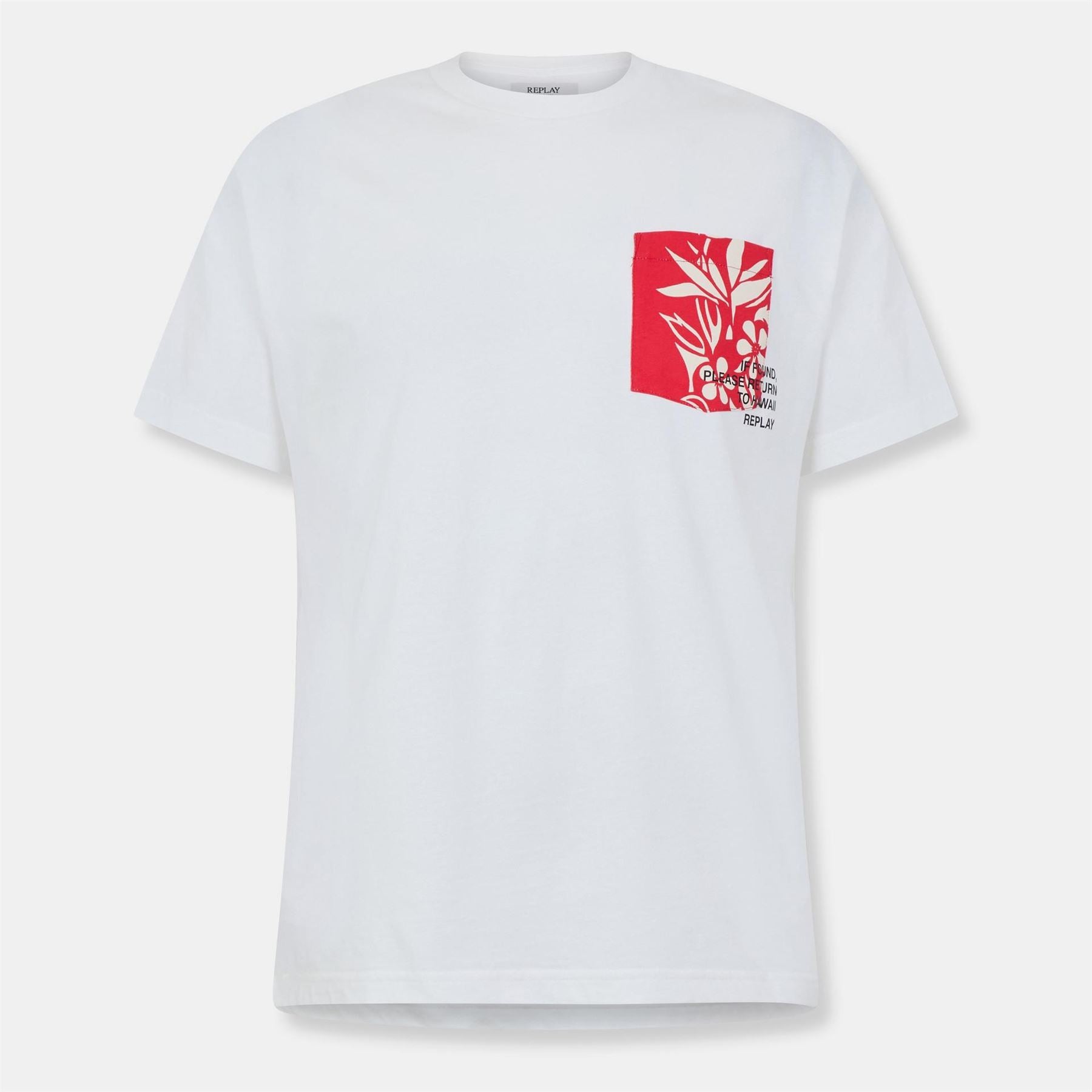Replay Hawaiian Pocket Regular Fit T-Shirt