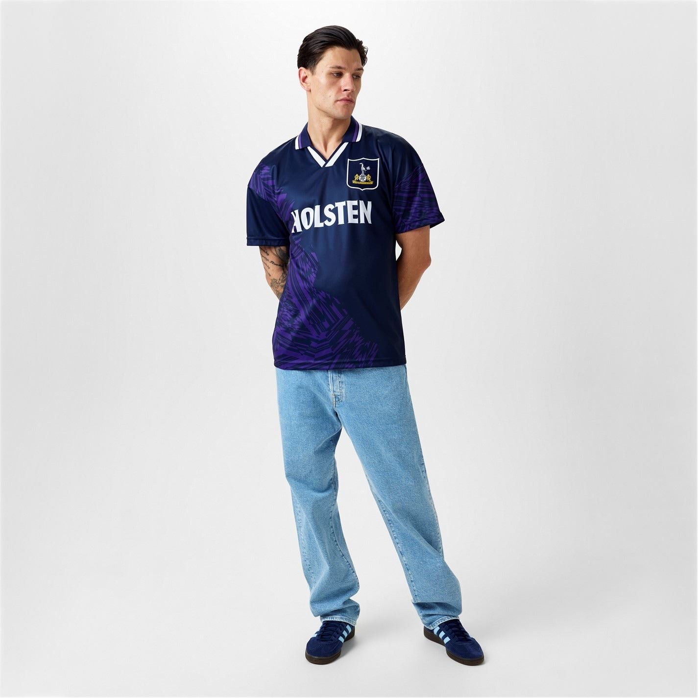 Score Draw Tottenham Hotspur Retro Away Shirt 94 Adults