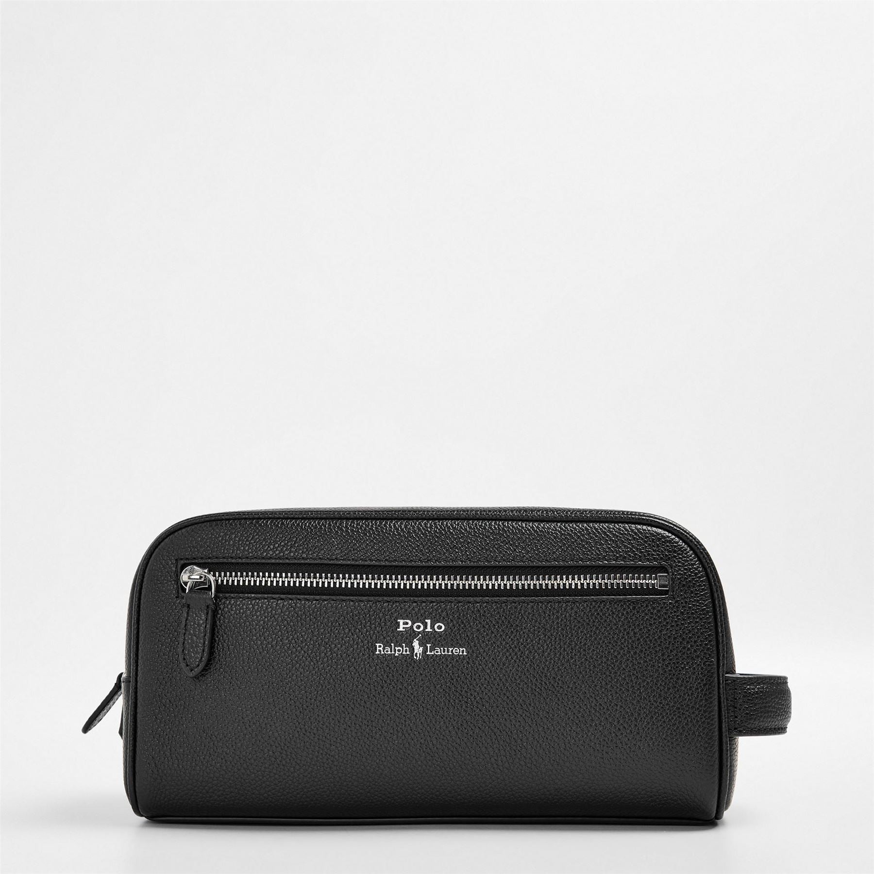Polo Ralph Lauren Rectangle Shape Wash Bag with Silver Tone Hardware