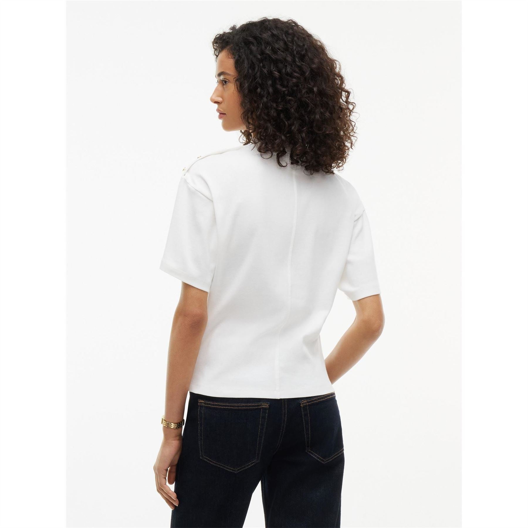 Tommy Hilfiger Gld Btn Hn Tee Ld64