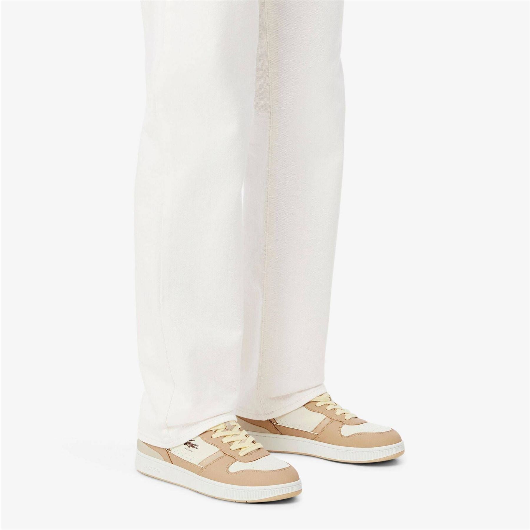Lacoste Camo Patterned Crocodile Print Low Top Sneakers