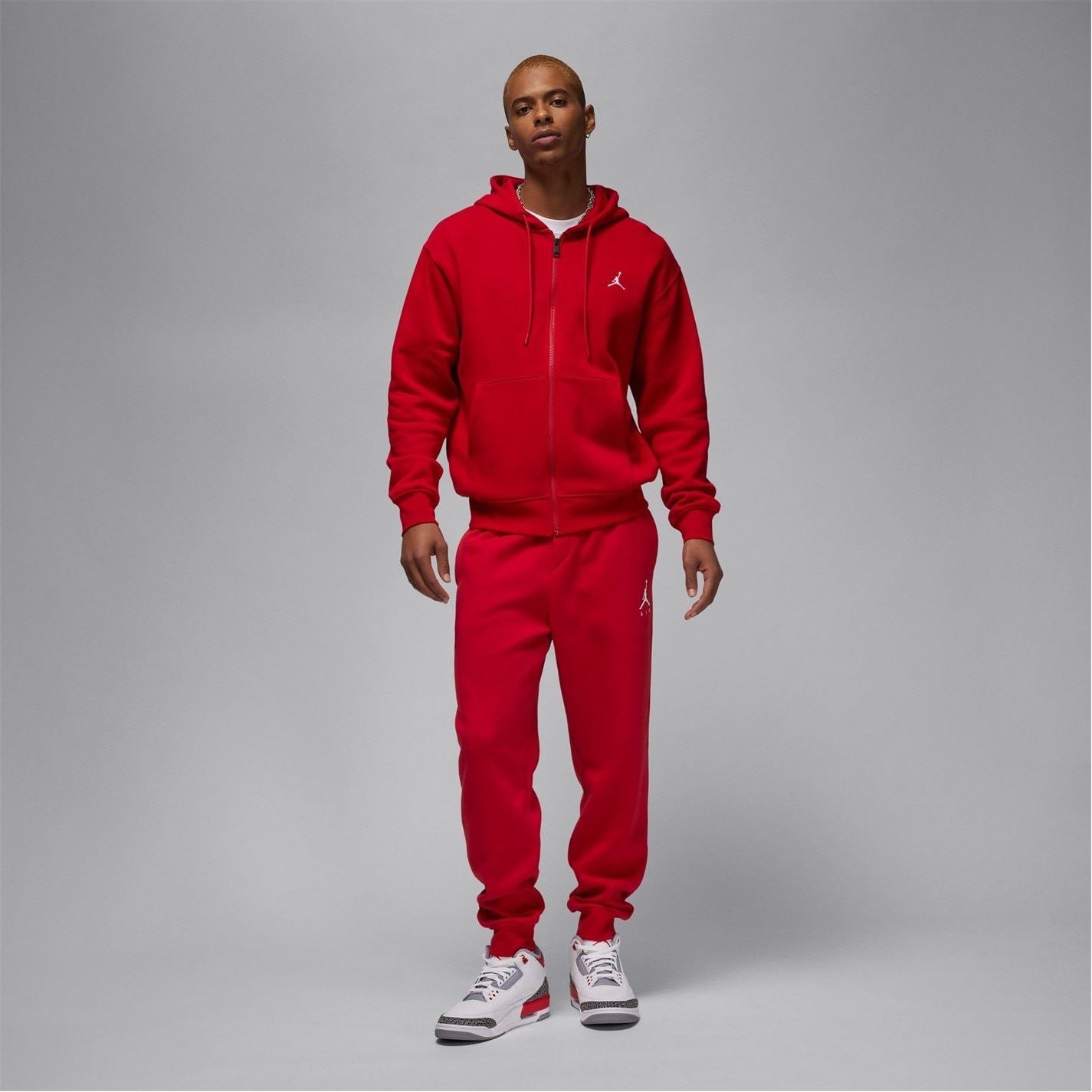 Air Jordan Mens Essentials Full Zip Fleece Hoodie
