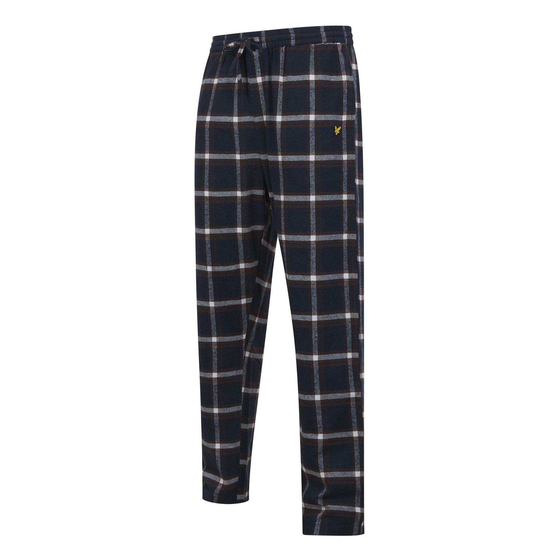 Lyle and Scott Flannel Collared Neck Long Sleeve Pyjama Set