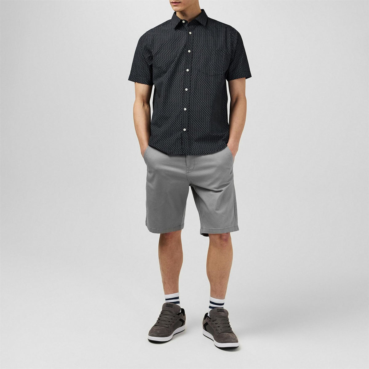 Fabric Mens Short Sleeve Poplin Shirt