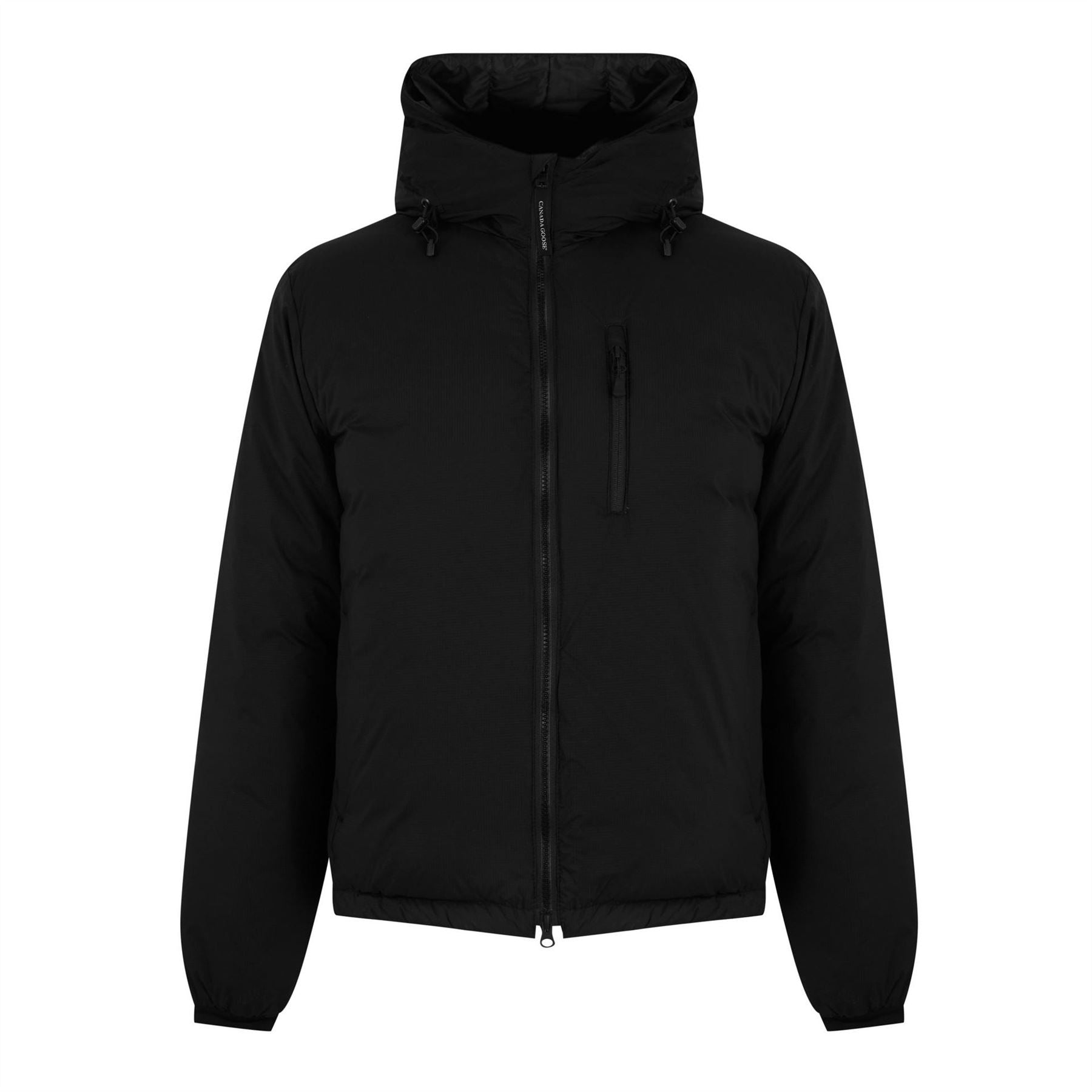 Canada Goose Lodge Down 750 Fill Dwr Wind Resistant Hooded Short Puffer Jacket