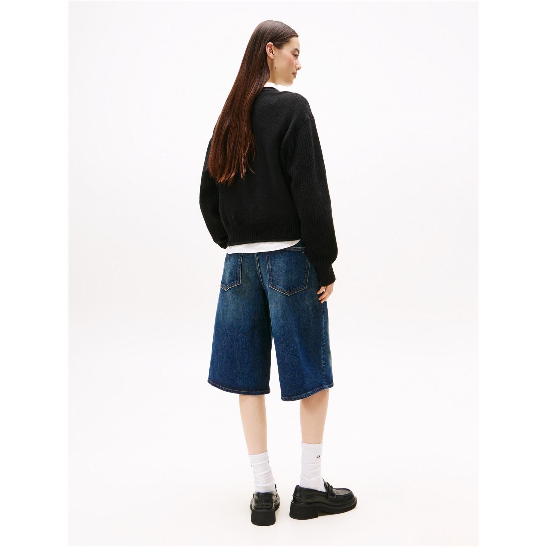 Tommy Jeans Flag Graphic Crew Neck Long Sleeve Sweater