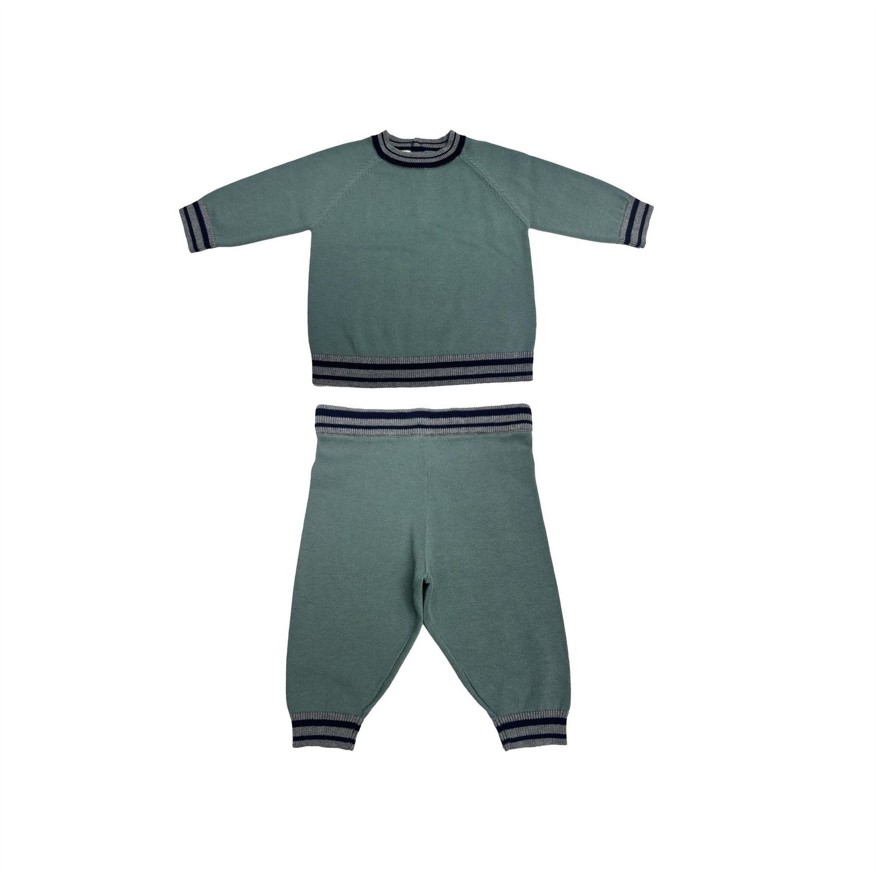 Pretty Green Cotton Top and Trouser Pyjama Set