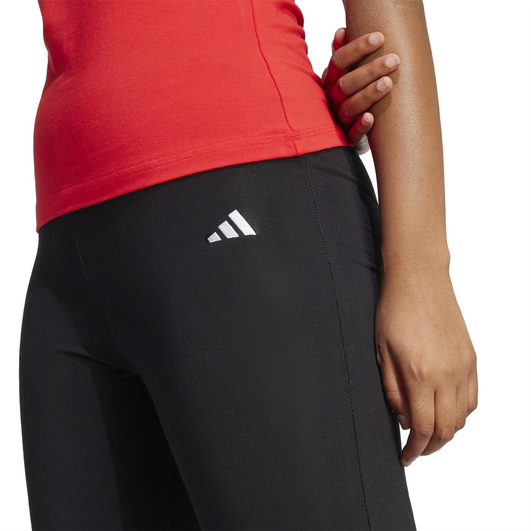 adidas Womens Small Logo Flared Leggings
