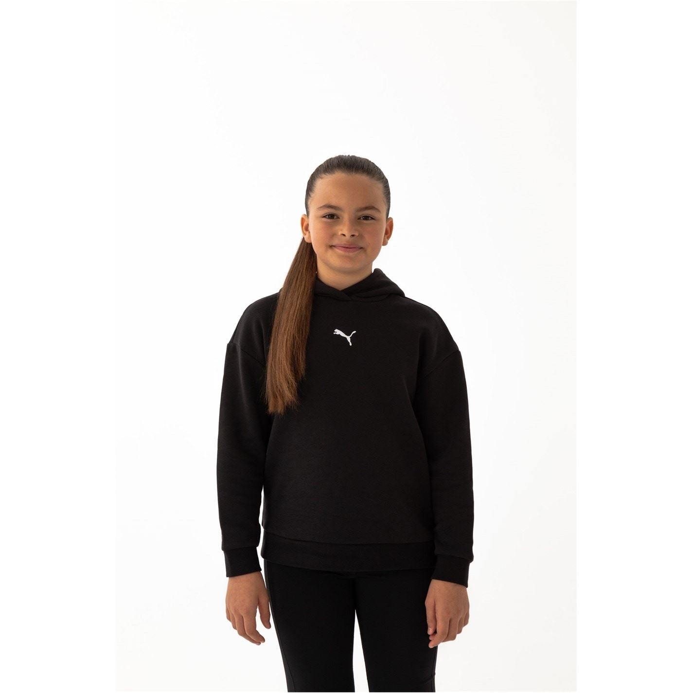 Puma Ess+ Contrast Fleece Hoodie Junior