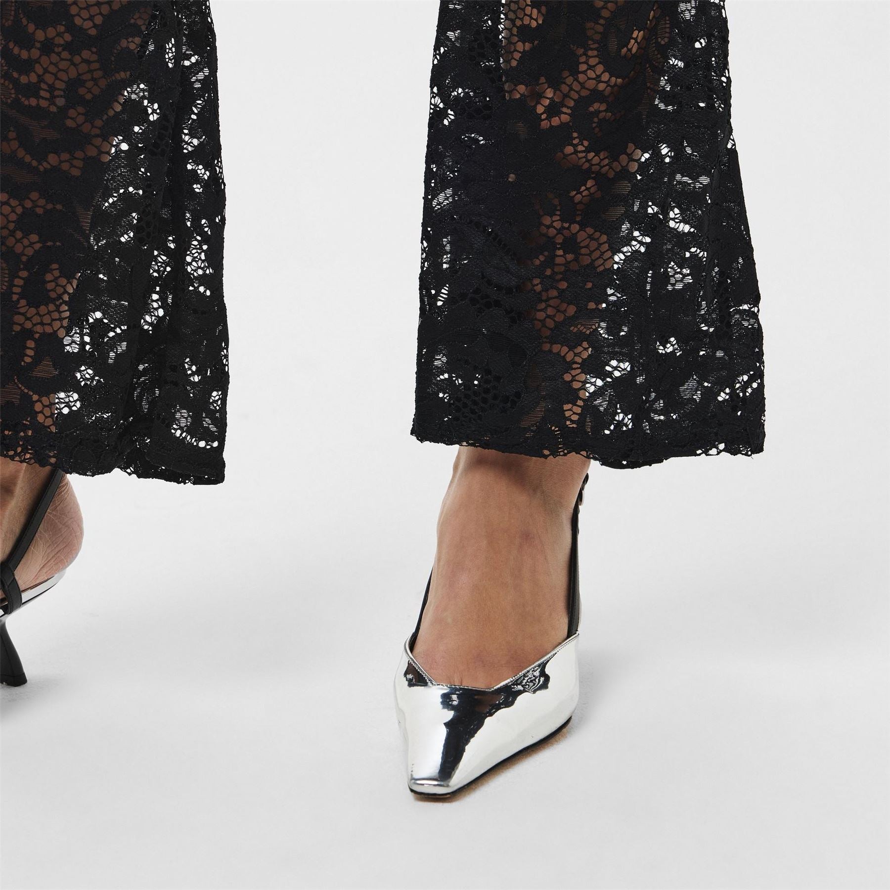 Missy Empire Womens Lace Flared Trousers