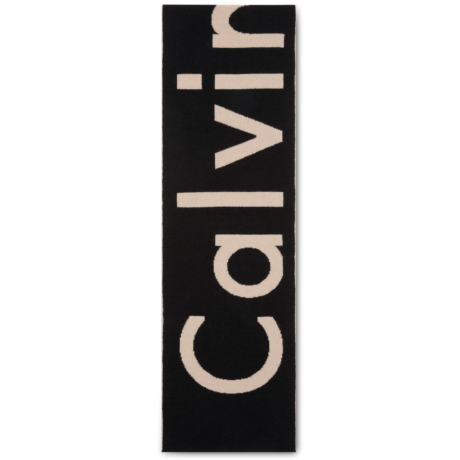 Calvin Klein Oblong Logo Print Scarf with Logo