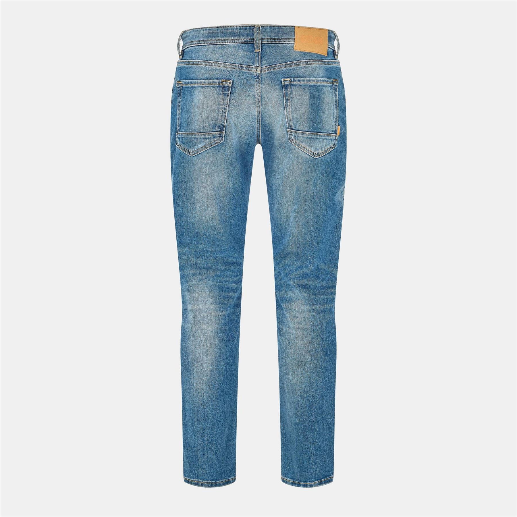 Boss Distressed Five Pocket Slim Fit Jeans