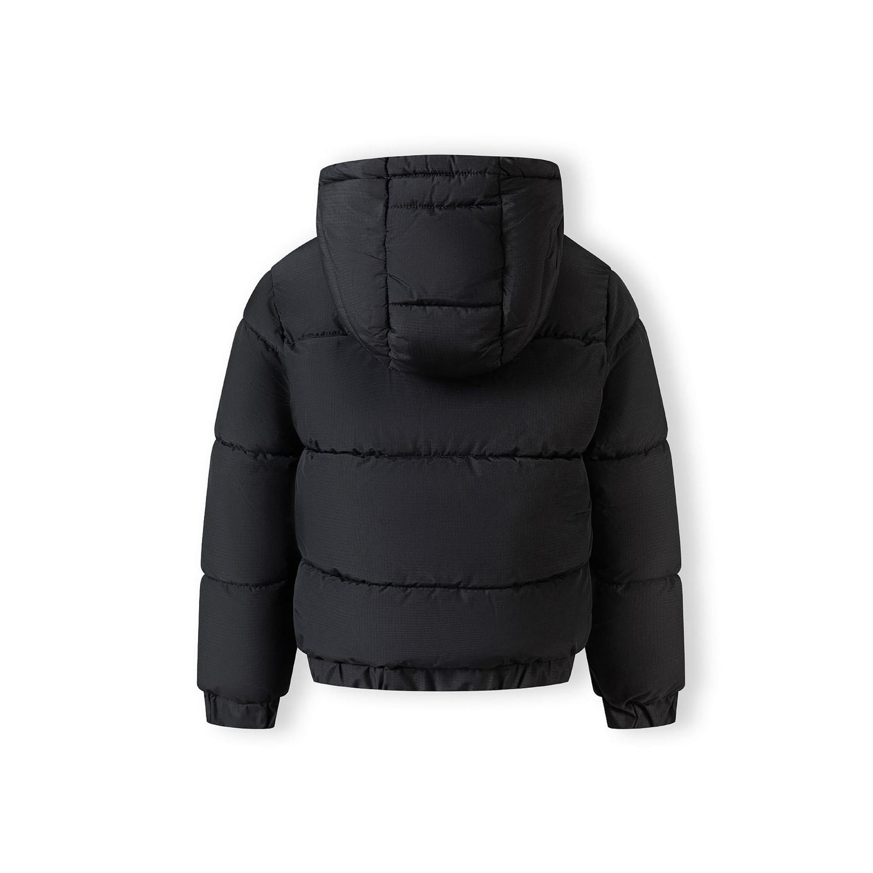 Minoti Boys Ripstop Jacket High Collar Elastic Cuffs Black