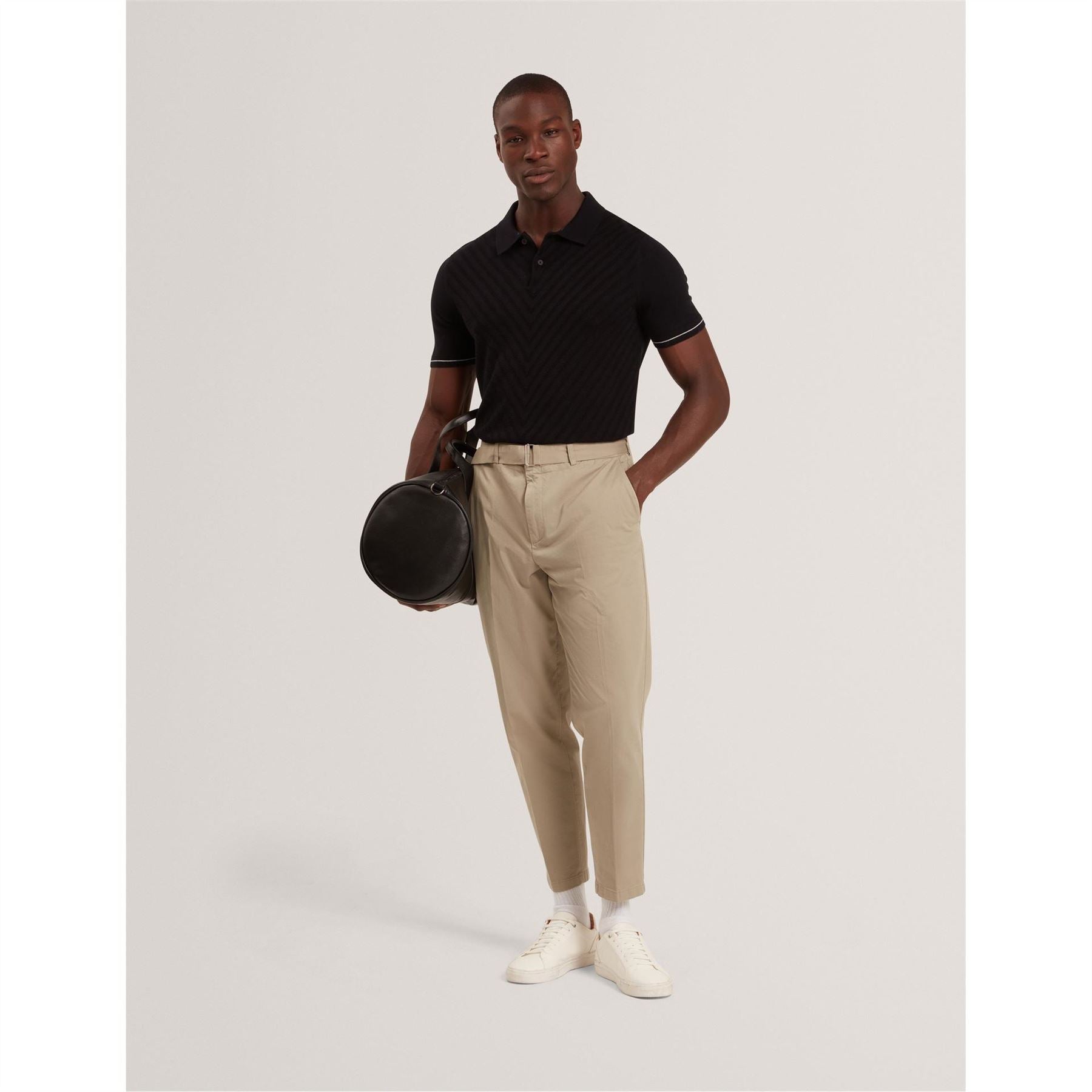 Ted Baker Stitch Collared Short Sleeve Polo Shirt