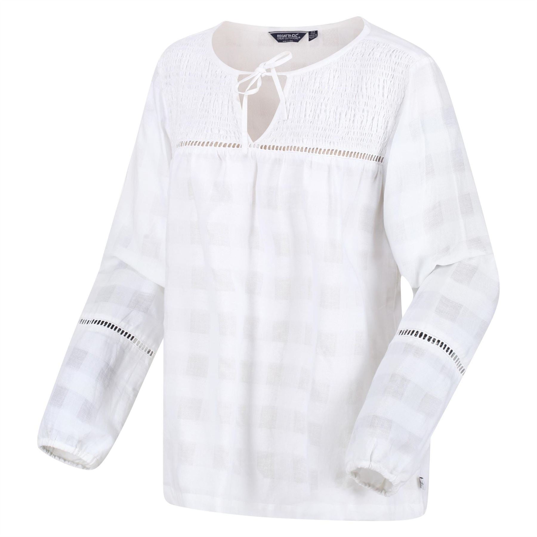 Regatta Calluna Keyhole Neck Long Sleeve Peasant Blouse