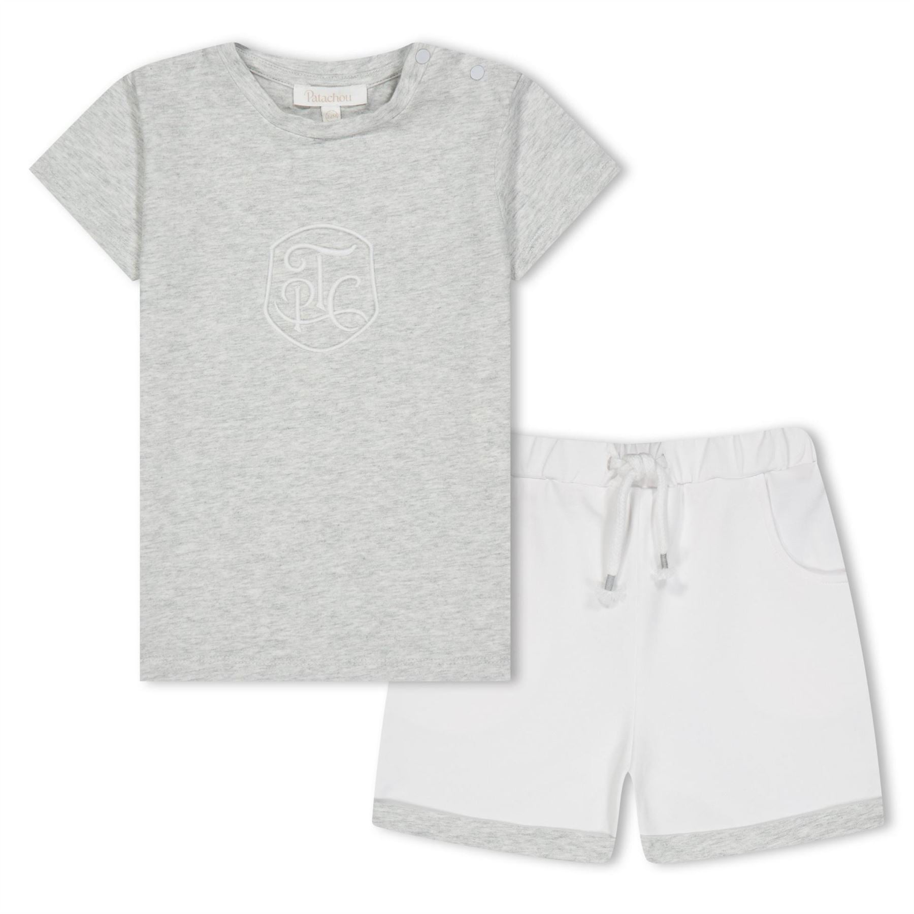 Patachou Crew Neck Short Sleeve T-Shirt and Short Set