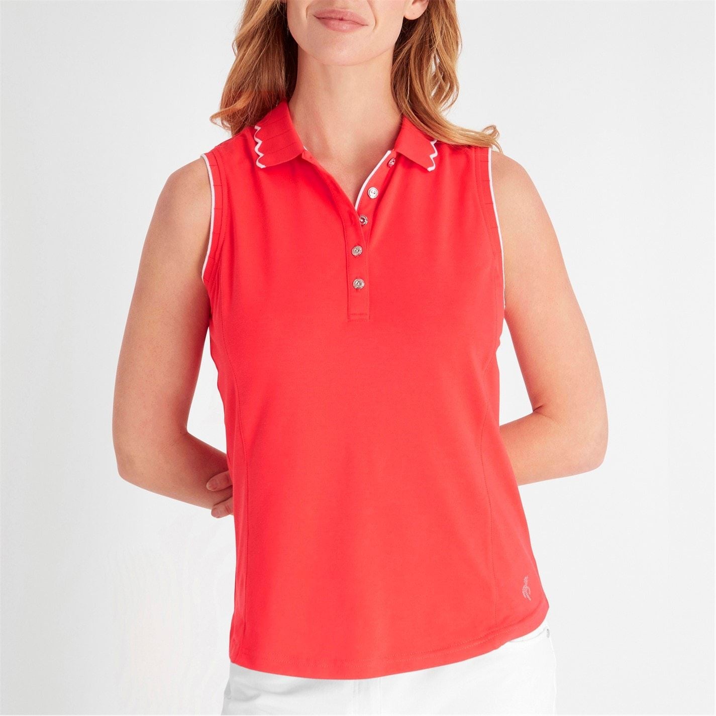 Calvin Klein Golf Womens Lamb Nadia Sleeveless Polo Shirt