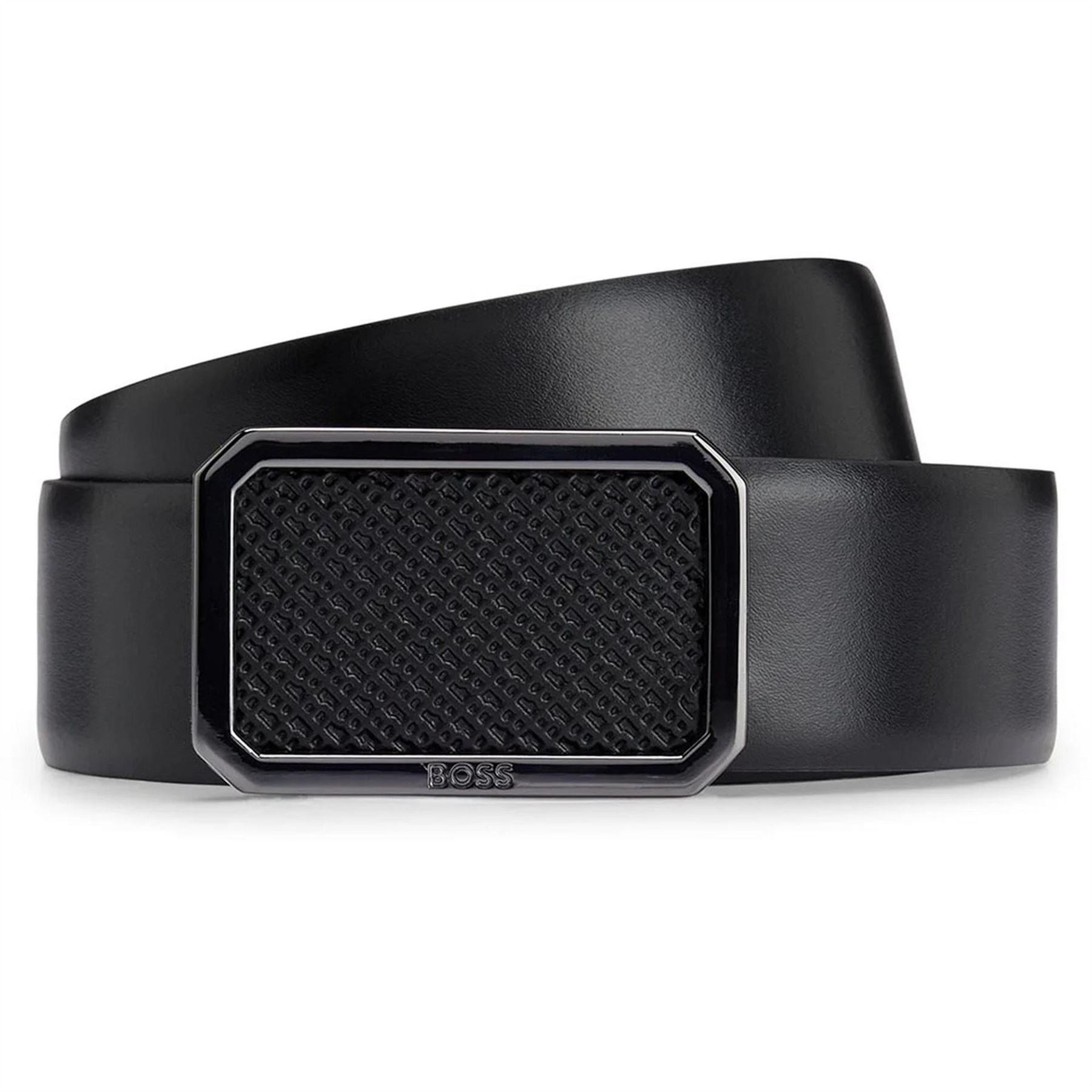 Boss Bmono F Sz35 10245669 01 Leather Belt Mens