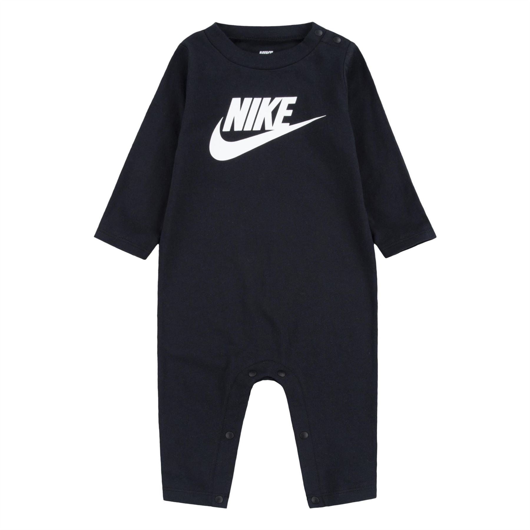 Nike Crew Neck Long Sleeve Logo Print Jumpsuit