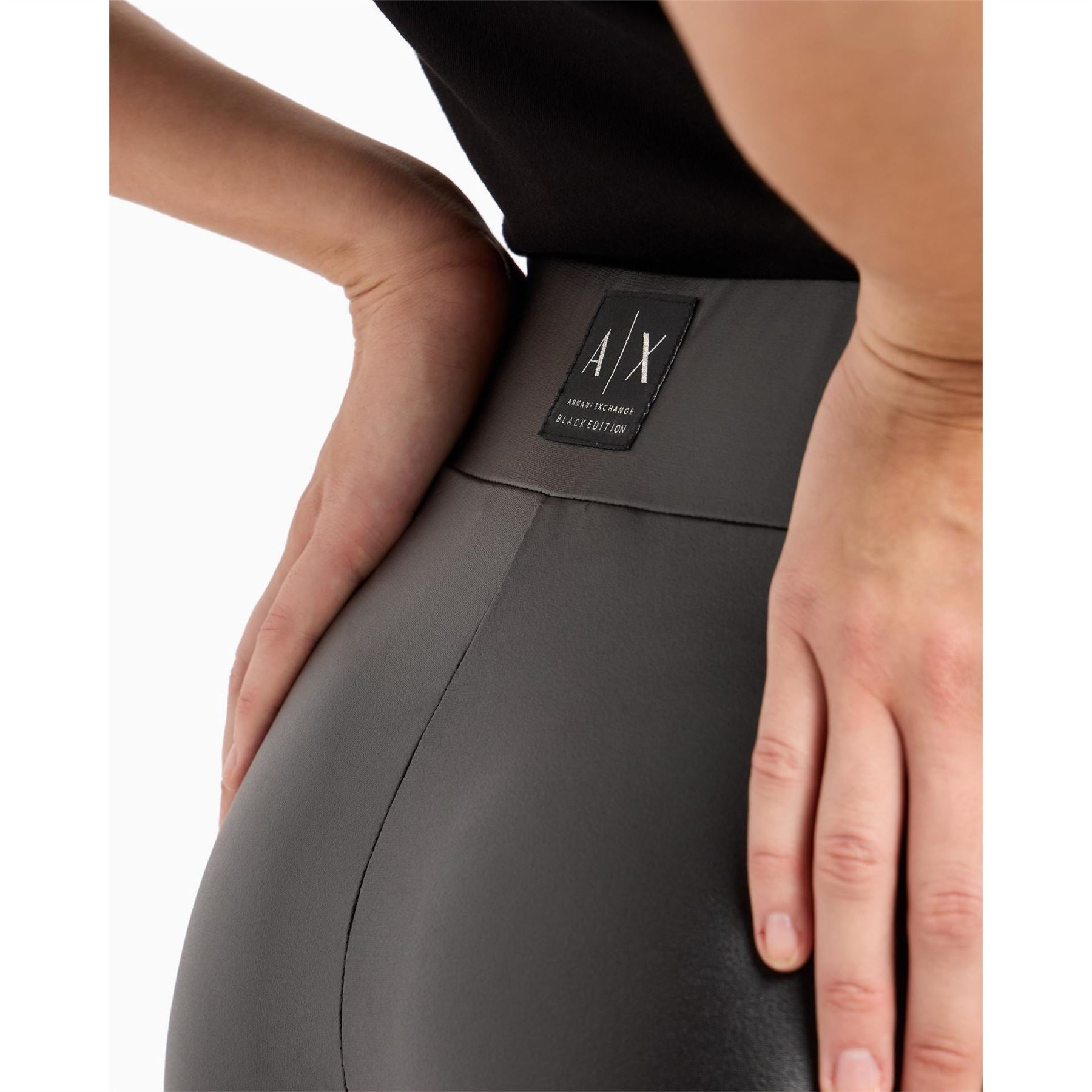 Armani Exchange Leather Leggings