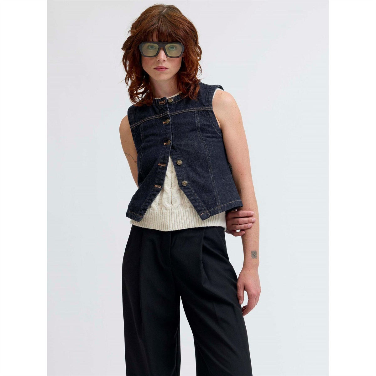 JJXX Denim Sleeveless Shirt