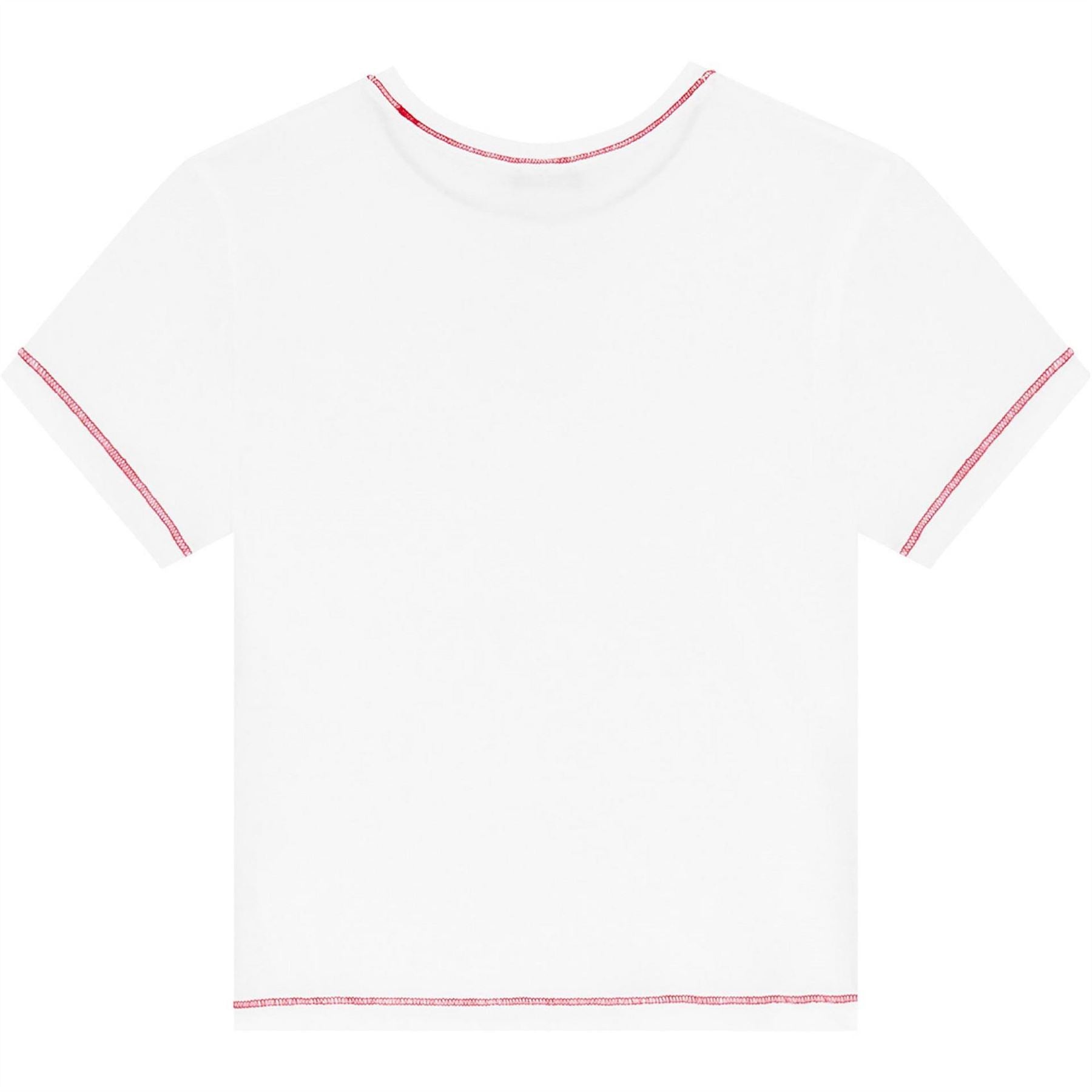 Diesel Maddie Cropped Lettering Slim Fit T-Shirt