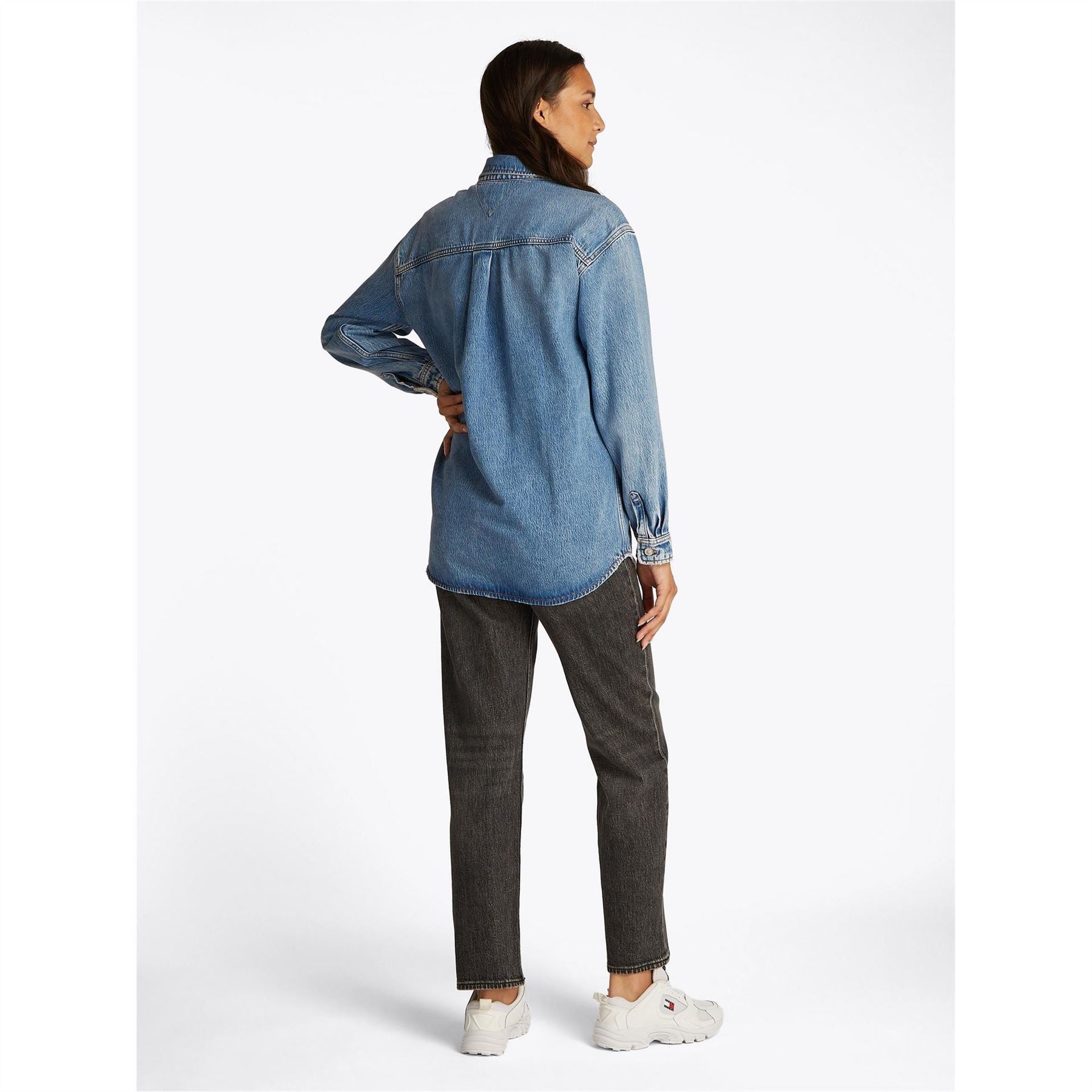 Tommy Jeans Denim Long Sleeve Relaxed Fit Shirt