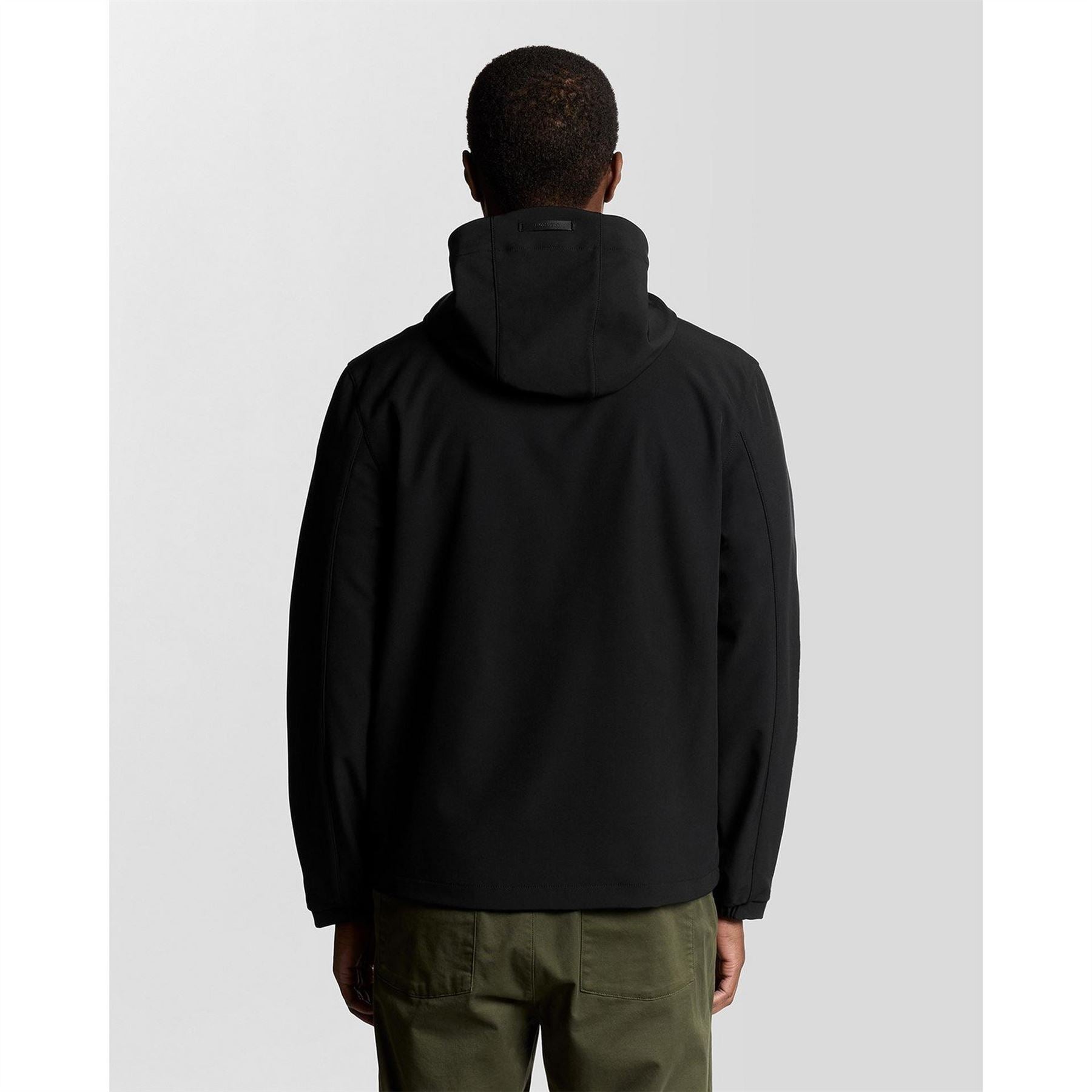 Lyle and Scott Solid Patterned Hooded Softshell Jacket with Zipped Pocket