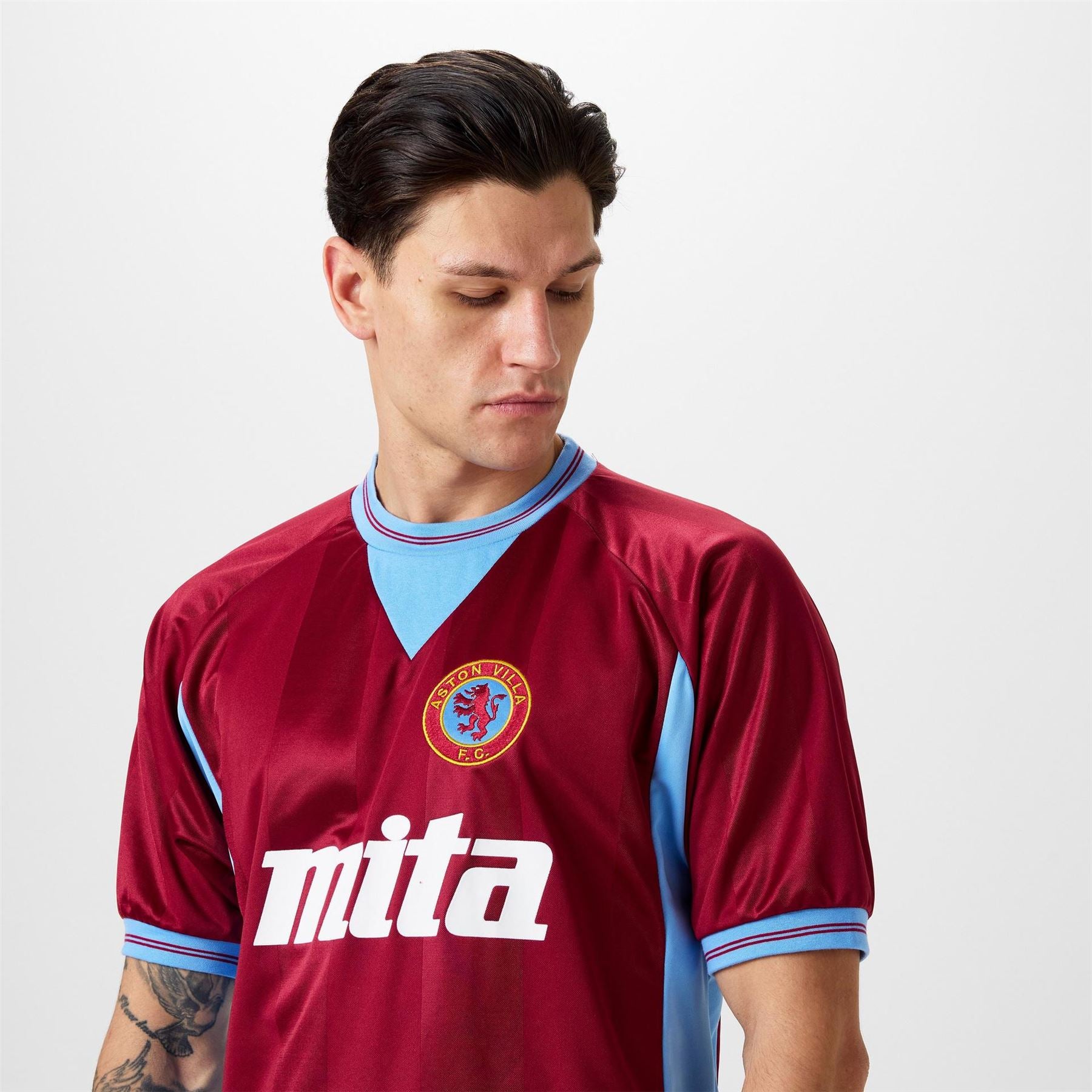 Score Draw Aston Villa Licensed Retro Football Shirt
