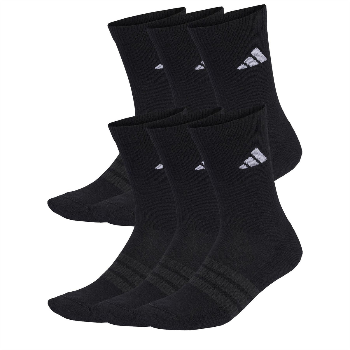 adidas Womens Cushioned Crew Socks 6 Pack