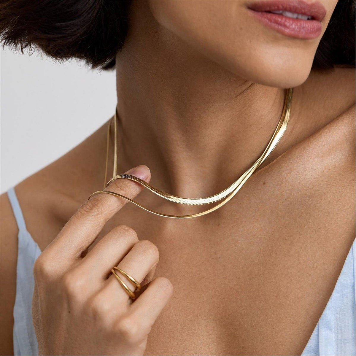 D.Louise Snake Chain Necklace